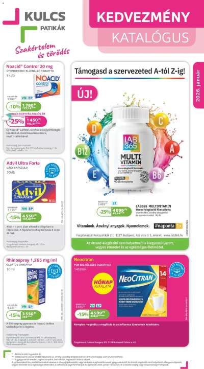 Akciós újság Kulcs Patika