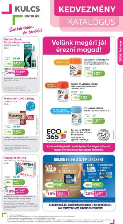 Akciós újság Kulcs Patika