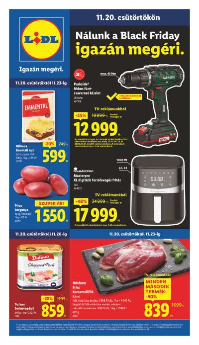 Érvényes 11.20-tól
