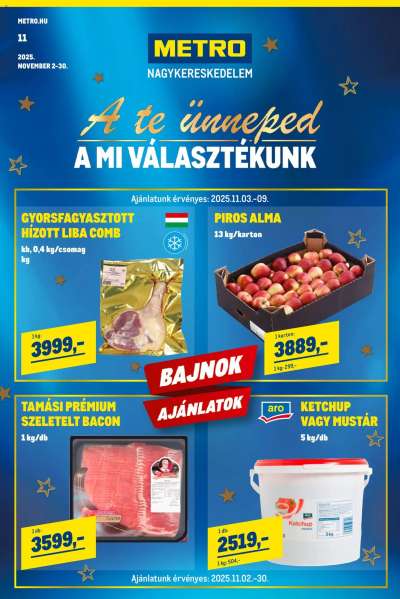 Élelmiszer és Szezonális katalógus 2025/11