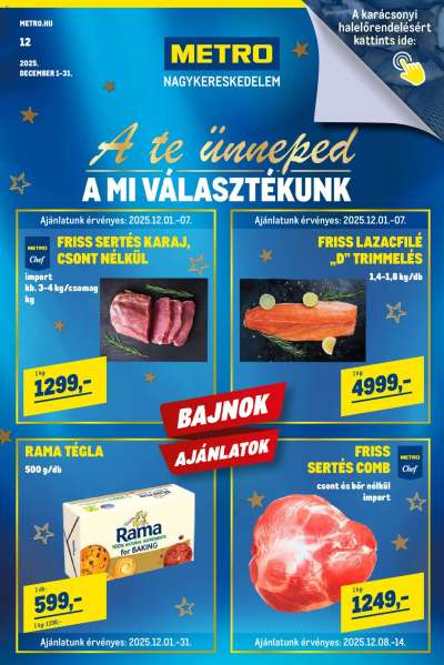 Élelmiszer és Szezonális katalógus 2025/12