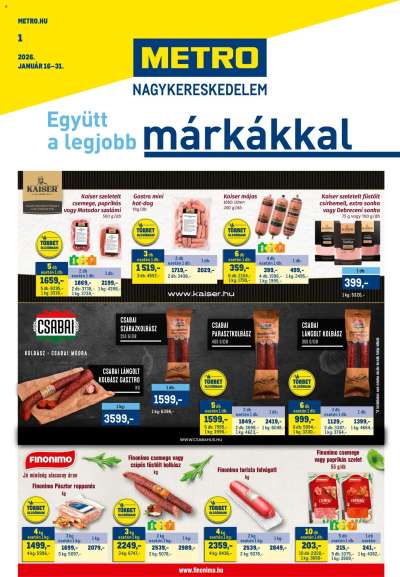 Akciós újság Metro