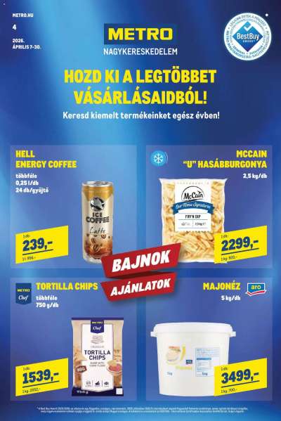 Metro Élelmiszer és Szezonális katalógus 2026/04