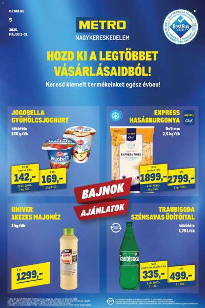 Metro Élelmiszer és Szezonális katalógus 2026/05