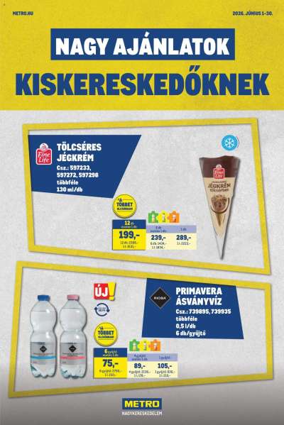 Metro Nagy Ajánlatok Kiskereskedőknek 2026/06