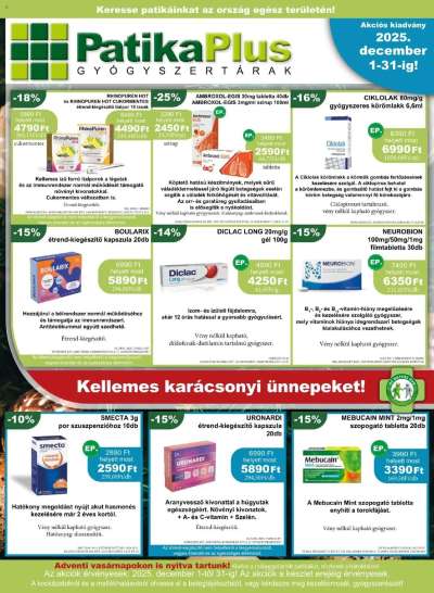 Akciós újság PatikaPlus