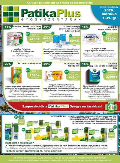 PatikaPlus akciós újság