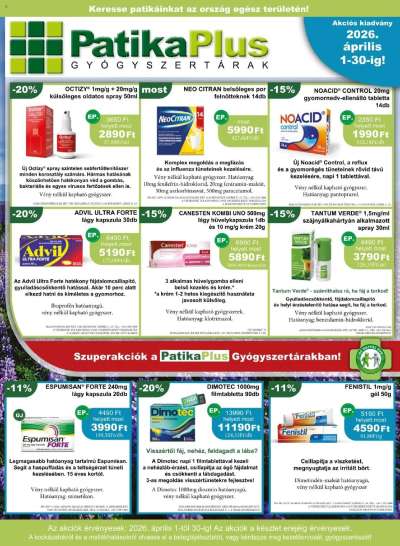 PatikaPlus akciós újság