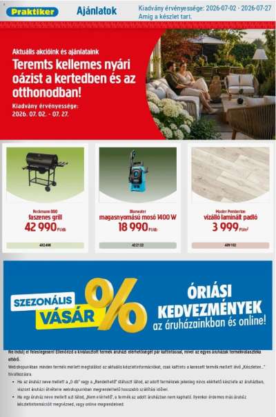 Praktiker akciós újság
