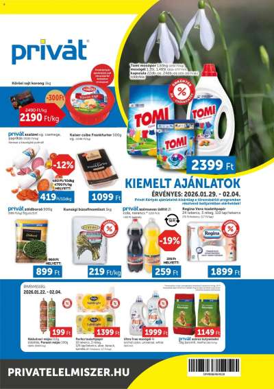 Akciós újság PRIVÁT
