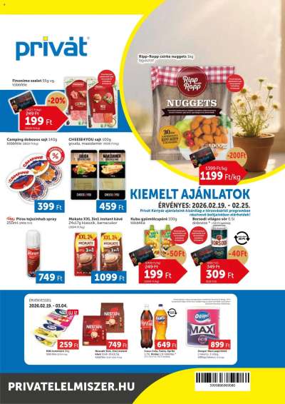 Akciós újság PRIVÁT