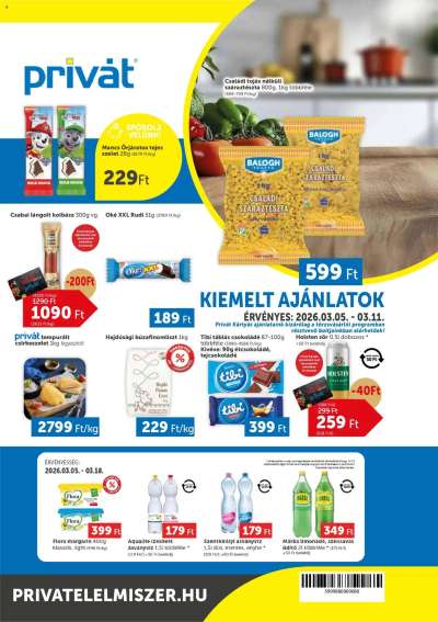 PRIVÁT akciós újság