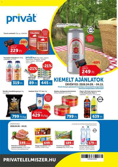 PRIVÁT akciós újság