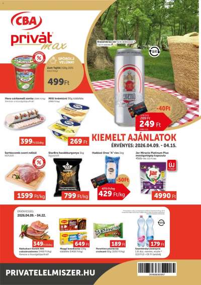 PRIVÁT Aktuális szórólap MAX