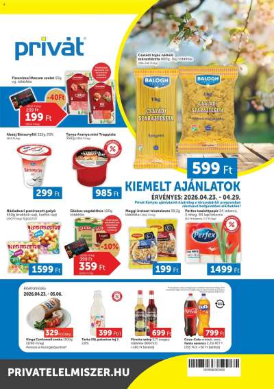 PRIVÁT akciós újság