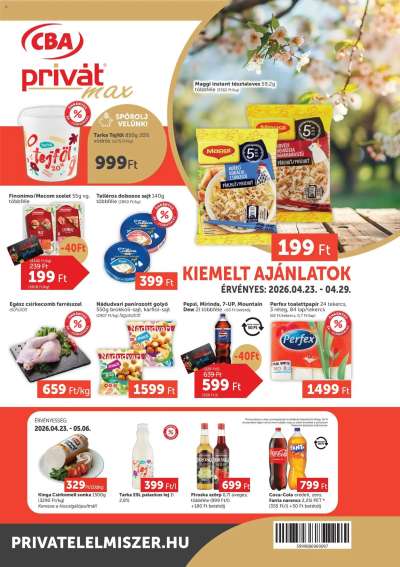 PRIVÁT Aktuális szórólap MAX