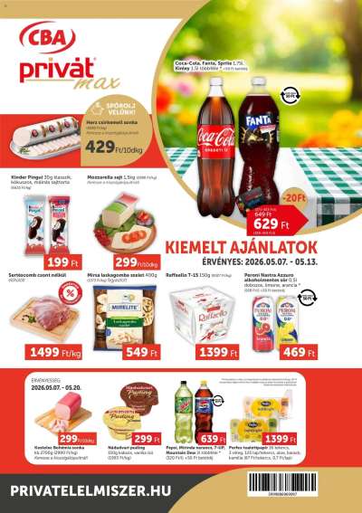 PRIVÁT Aktuális szórólap MAX