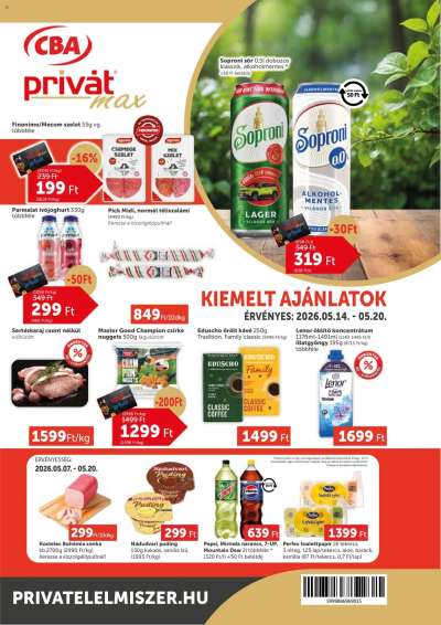 PRIVÁT Aktuális szórólap MAX