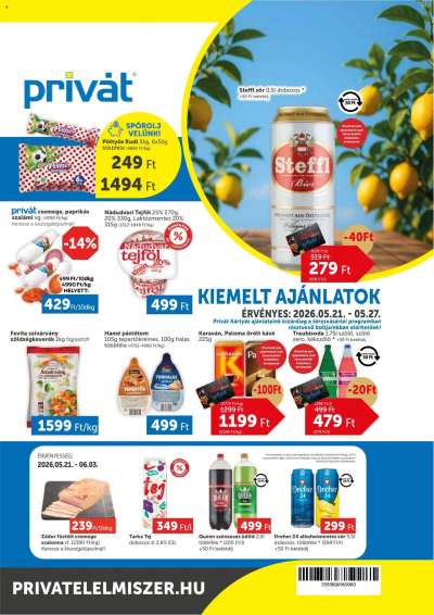 PRIVÁT akciós újság