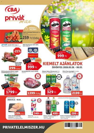 PRIVÁT Aktuális szórólap MAX