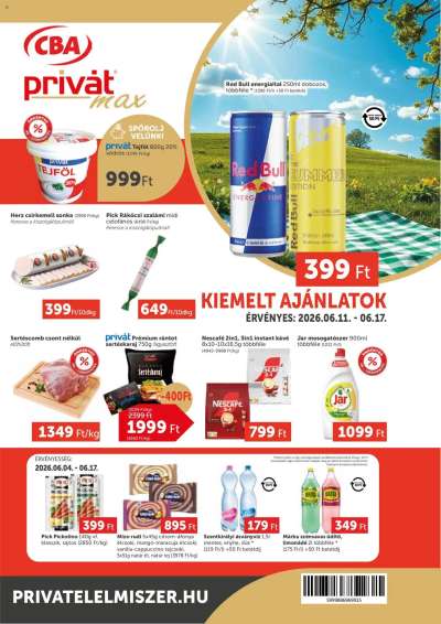 PRIVÁT Aktuális szórólap MAX
