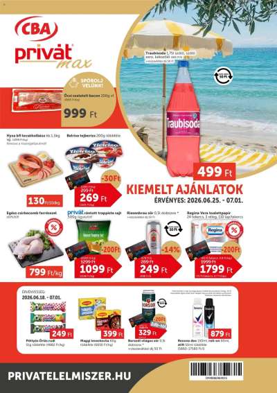 PRIVÁT Aktuális szórólap MAX