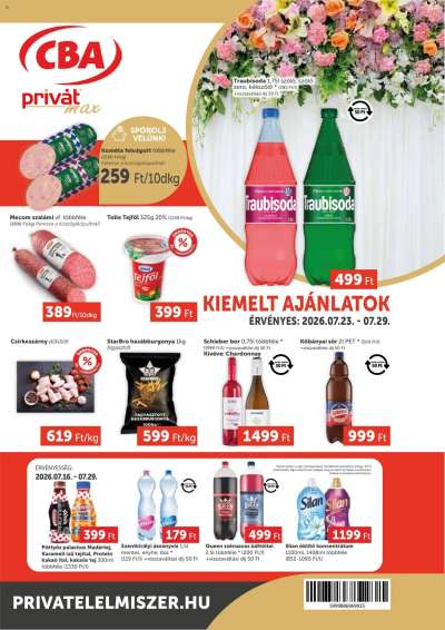 PRIVÁT Aktuális szórólap MAX