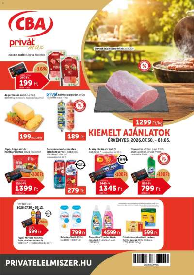 PRIVÁT Aktuális szórólap MAX