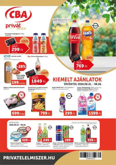 PRIVÁT Aktuális szórólap MAX