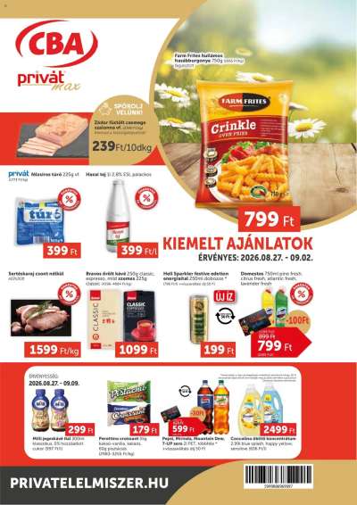 PRIVÁT Aktuális szórólap MAX