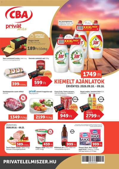 PRIVÁT Aktuális szórólap MAX