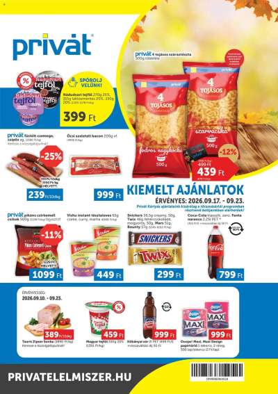 PRIVÁT akciós újság