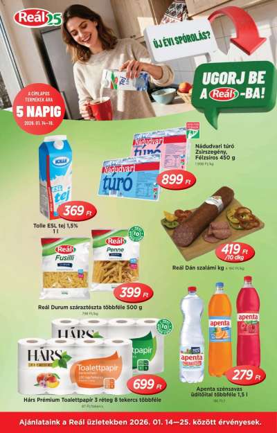 Akciós újság Reál