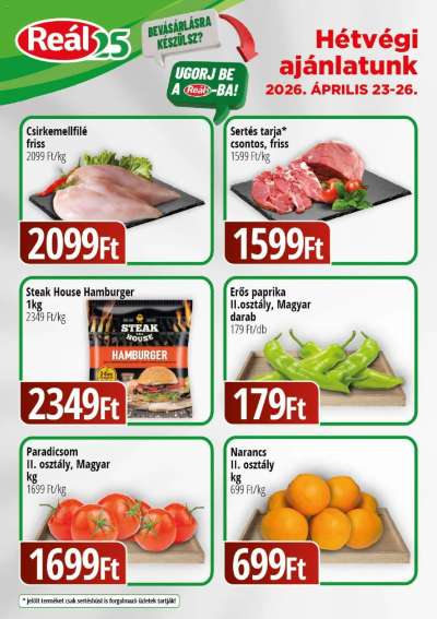 Reál Bevásárló hétvége - Kelet Magyarország