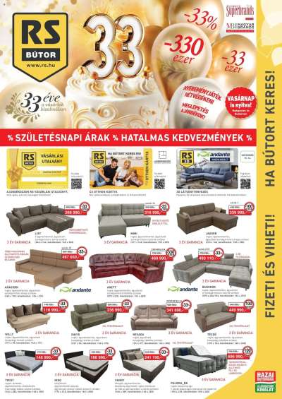 Akciós újság RS Bútor