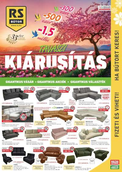 RS Bútor akciós újság
