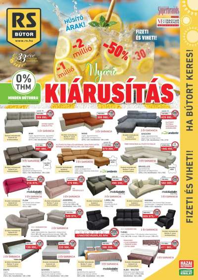 RS Bútor akciós újság