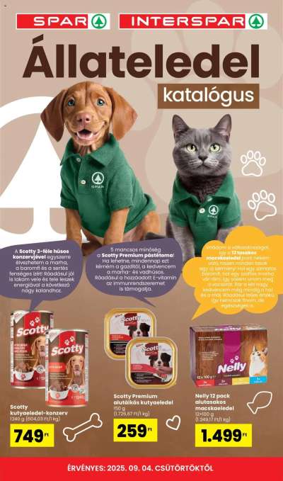 Állateledel katalógus