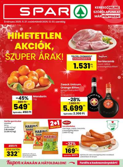 Akciós újság Spar