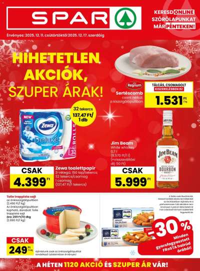 Akciós újság Spar