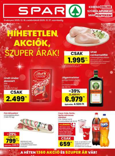 Akciós újság Spar