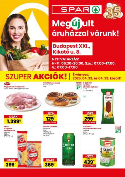 Spar Bp XXI., Kikötő u üzlet megújulás