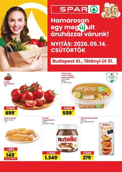 Spar Bp. XI., Tétényi út 31. üzlet megújulás