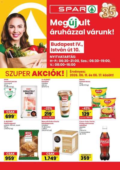 Spar Bp István út üzlet megújulás