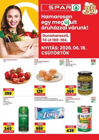Spar Dunaharaszti üzlet megújulás
