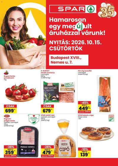 Spar akciós újság Budapest