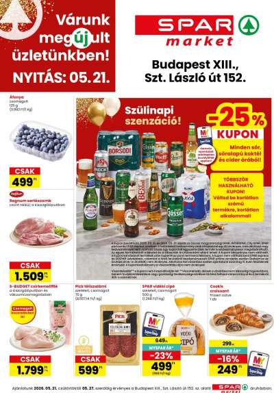 Spar Market Bp. XIII. Szt. László út 152. üzlet megújulás