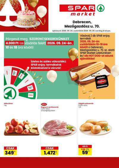 Spar Market akciós újság Debrecen