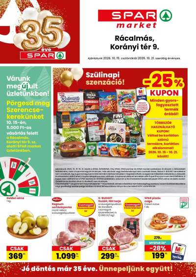 Spar Market akciós újság Rácalmás