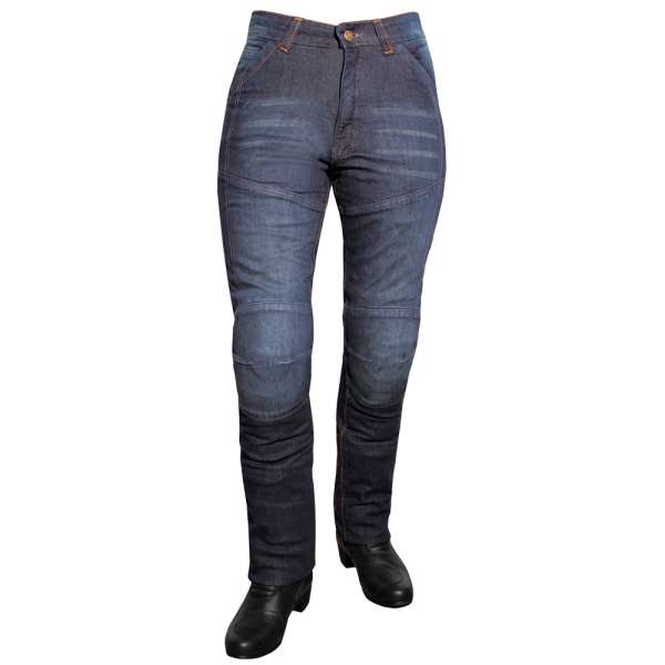 Női motoros farmer ROLEFF Aramid Lady kék 